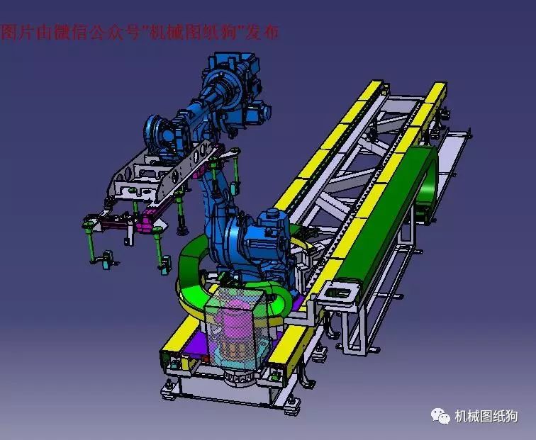 【机器人】机器人移动传输台3D建模图纸 CATIA设计 附STP格式