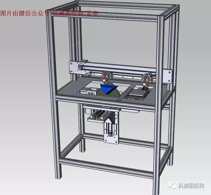 【非标数模】自动涂胶机3D模型图纸 UG(NX)设计