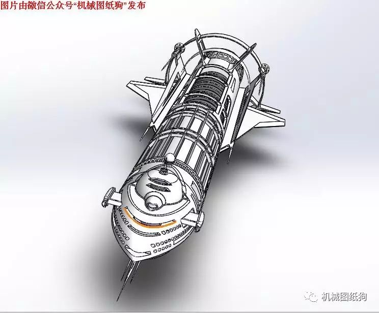 【飞行模型】F.S.E 哥白尼号科幻太空飞行模型3D图纸 SOLIDWORKS设计