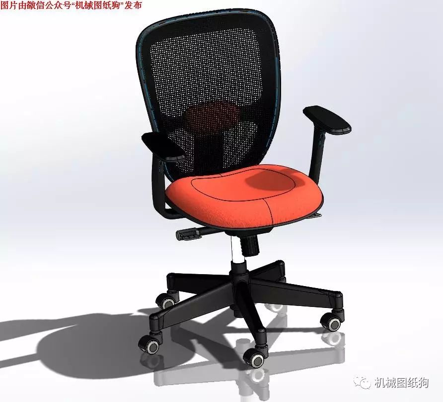 【生活艺术】Mesh办公椅三维建模图纸 SOLIDWORKS设计