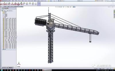 【工程机械】起重机吊车3D模型 Solidworks设计