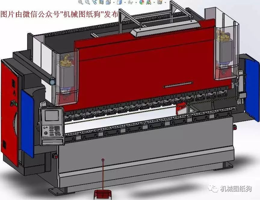 【非标数模】大型数控折弯机3D数模 solidworks设计