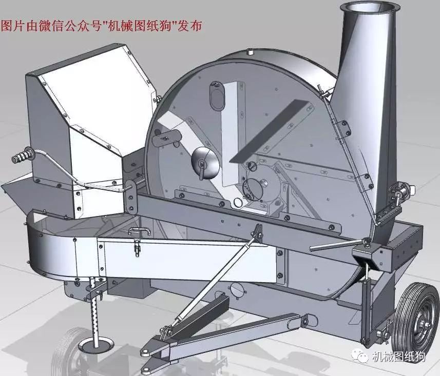 【非标数模】饲料鼓风机3D模型图纸 UG(NX)设计