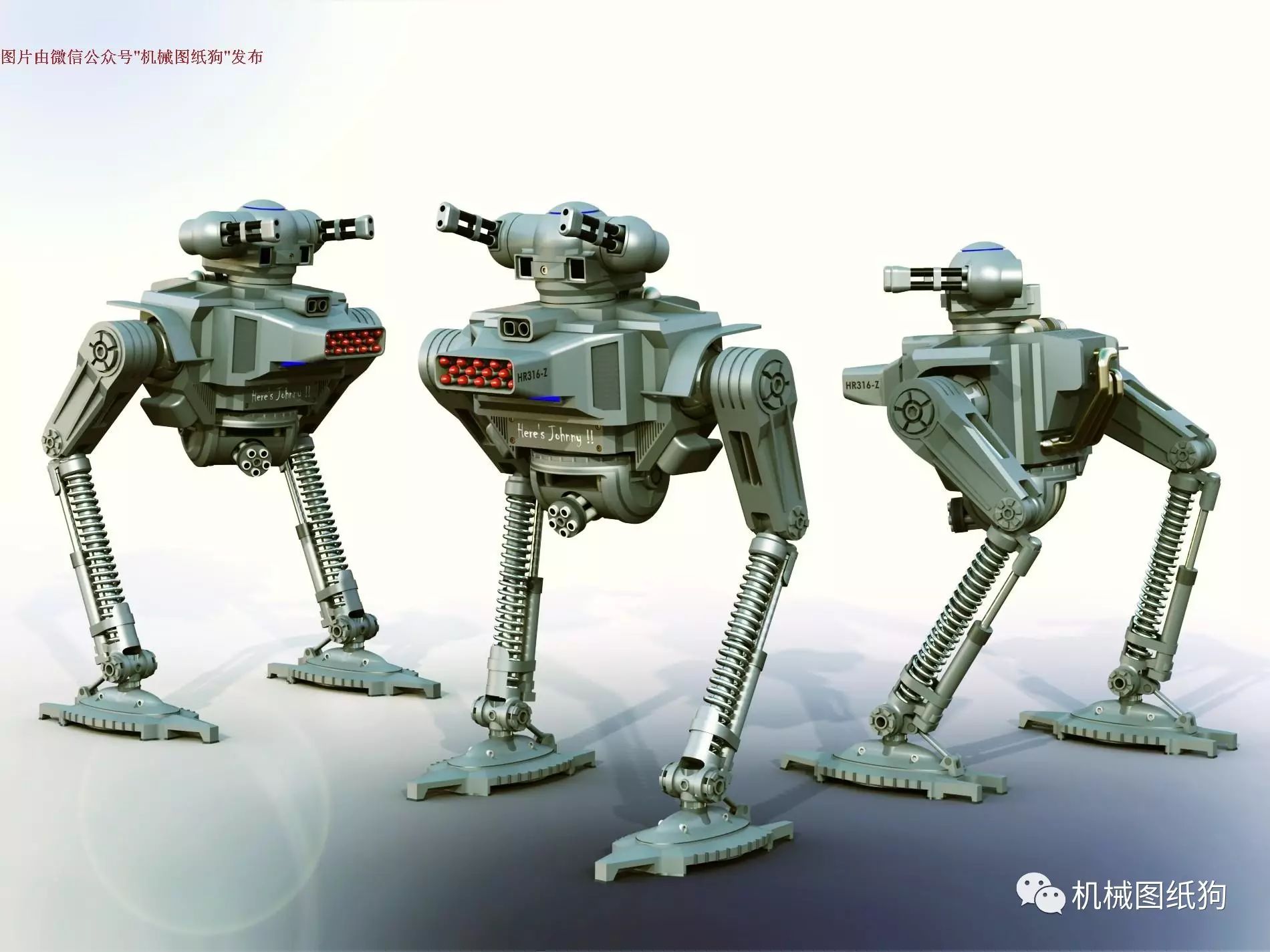 【机器人】Johnny战斗机器人造型三维建模图纸 SOLIDWORKS设计