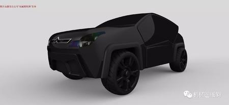 【汽车轿车】简易Citroen轿车外形三维建模图纸 SOLIDWORKS设计