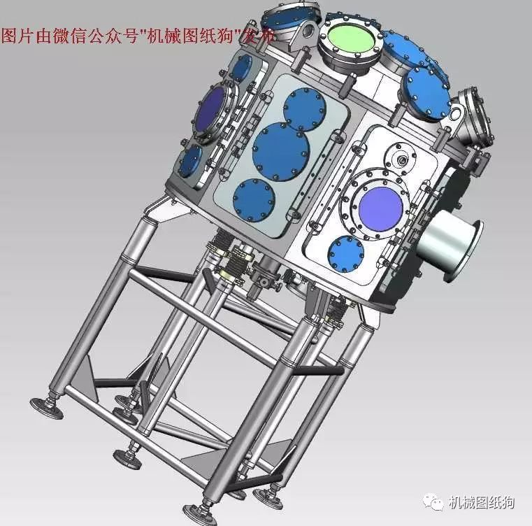 【工程机械】八角形真空室(无菌实验设备)3D模型图纸 UG(NX)设计