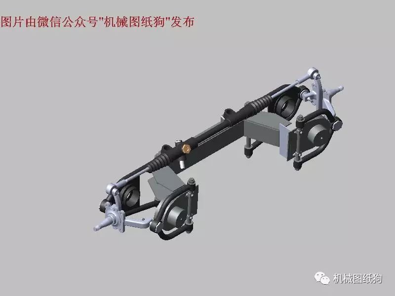 【汽车轿车】野马跑车前轴总成3D模型 Solidworks设计