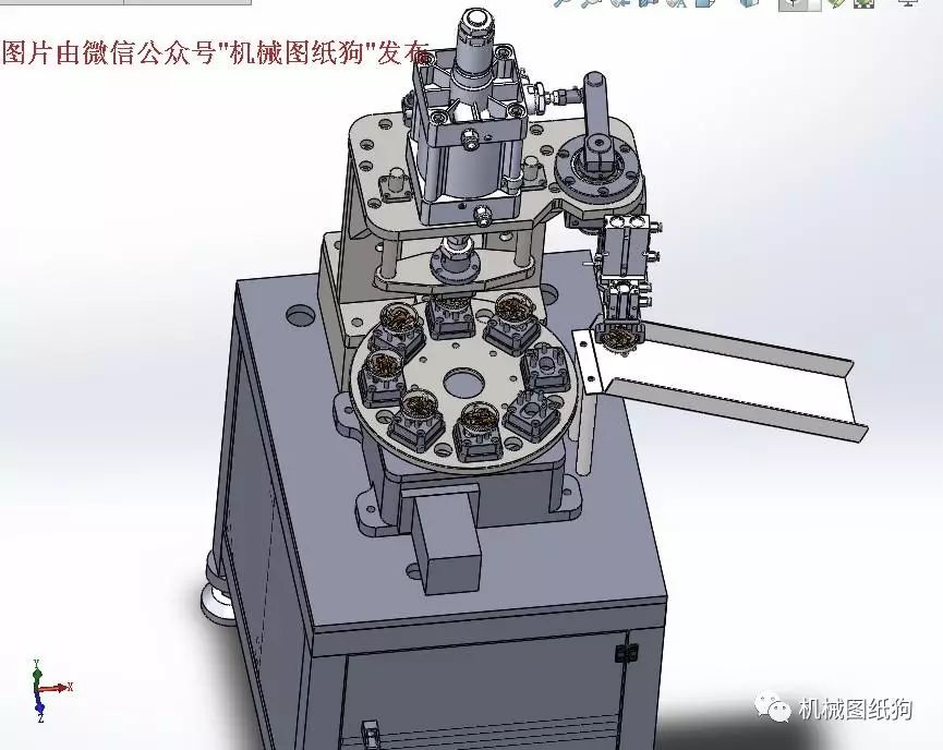 【非标数模*众】气动冲压回转设备3D数模图纸 SOLIDWORKS设计