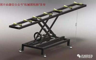 【工程机械】Scissor Lift剪式举升机三维建模图纸 SOLIDWORKS设计