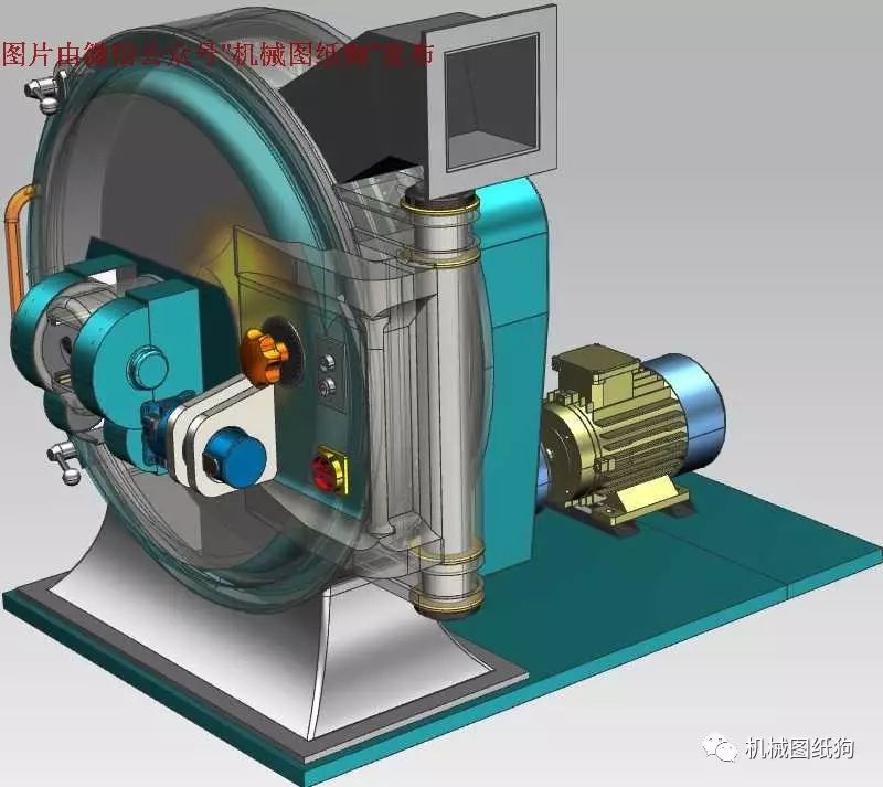 【工程机械】磨粉机3D模型图纸 UG(NX)设计