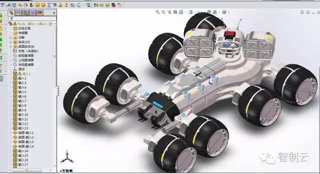 【其他车型】8轮侦察车模型3D图纸 SAT格式