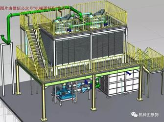 【工程机械】冷却塔3D模型图纸 UG(NX)设计