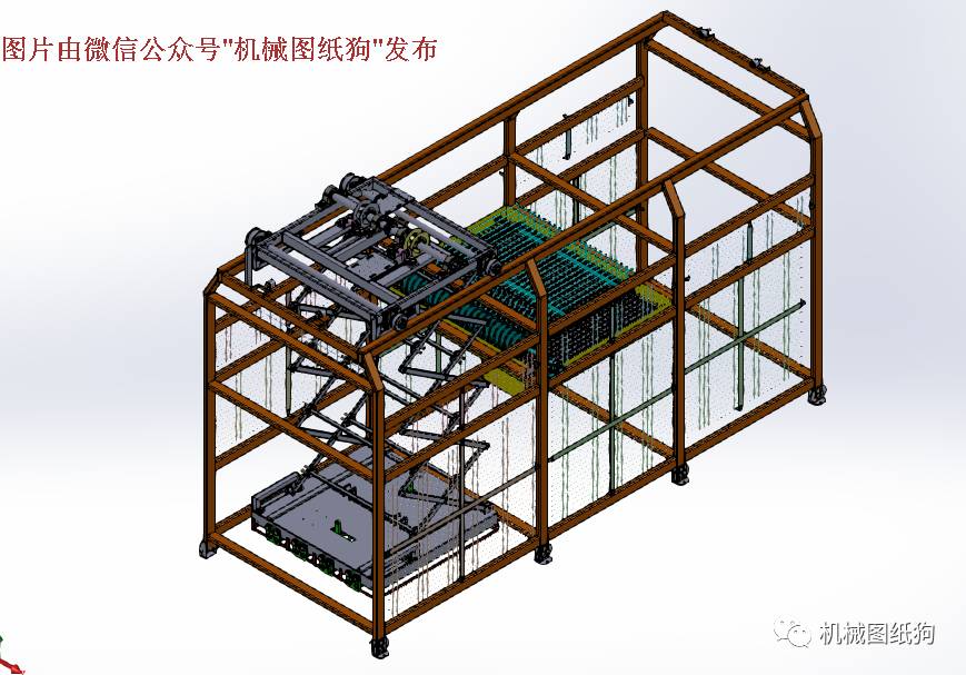 【非标数模】全自动拆包机3D模型图纸 Solidworks设计