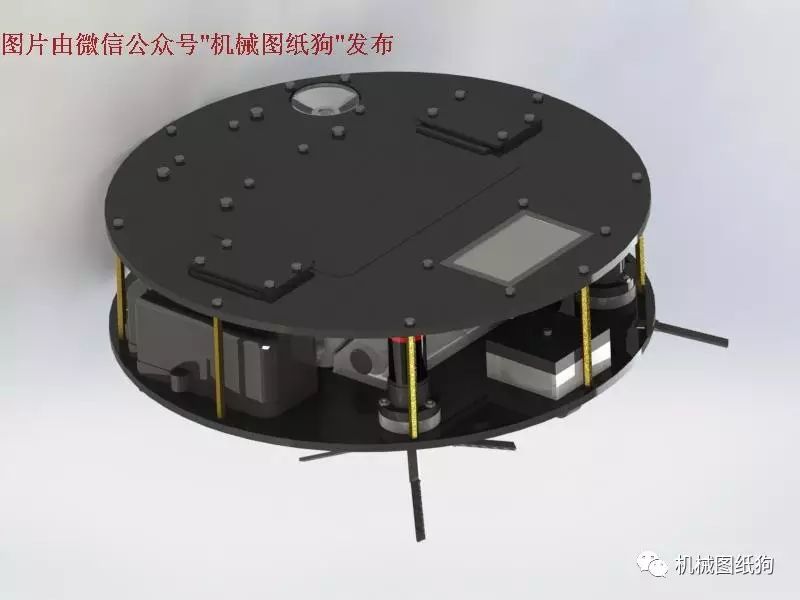 【机器人】DIY扫地机器人3D图纸 SOLIDWORKS设计