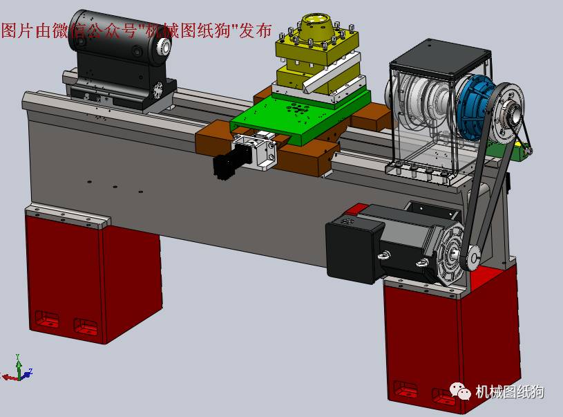 【工程机械】SW格式6140数控车床3D模型图纸 Solidworks设计