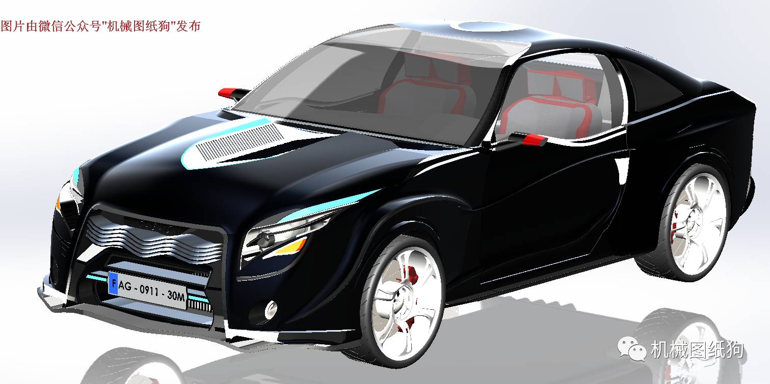 【汽车轿车】TBO T5轿车三维建模图纸 STEP格式