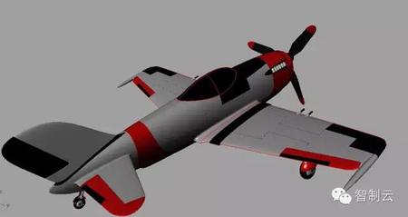 【飞行模型】二战P-47战斗机3D模型图纸 Rhino设计