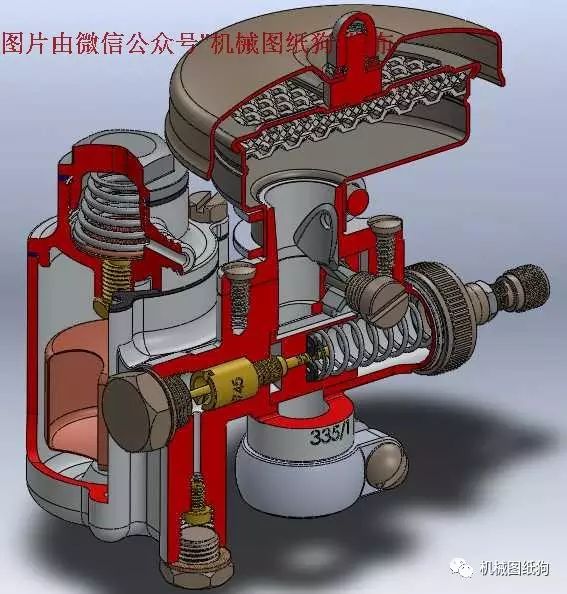 【工程机械】感应化油器SW模型3D模型 Solidworks设计