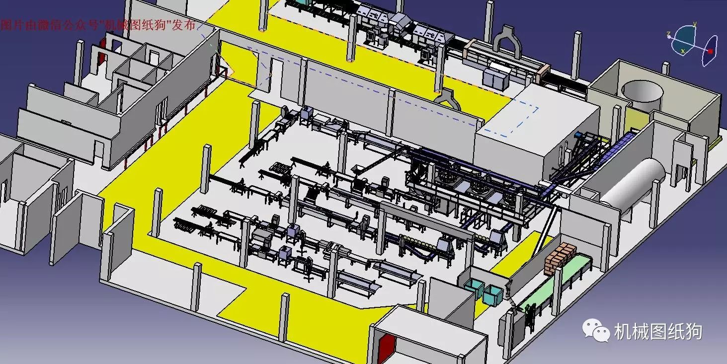 【工程机械】双层组装生产流水线3D模型 CATIA设计