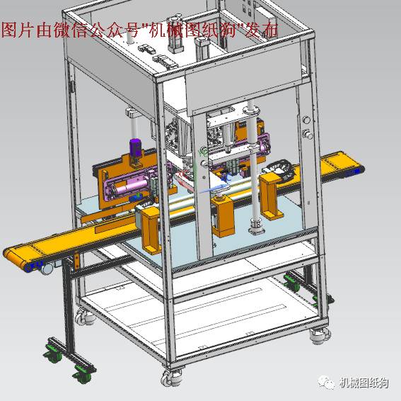 【非标数模】四头超声波焊接机3D模型图纸 UG(NX)设计