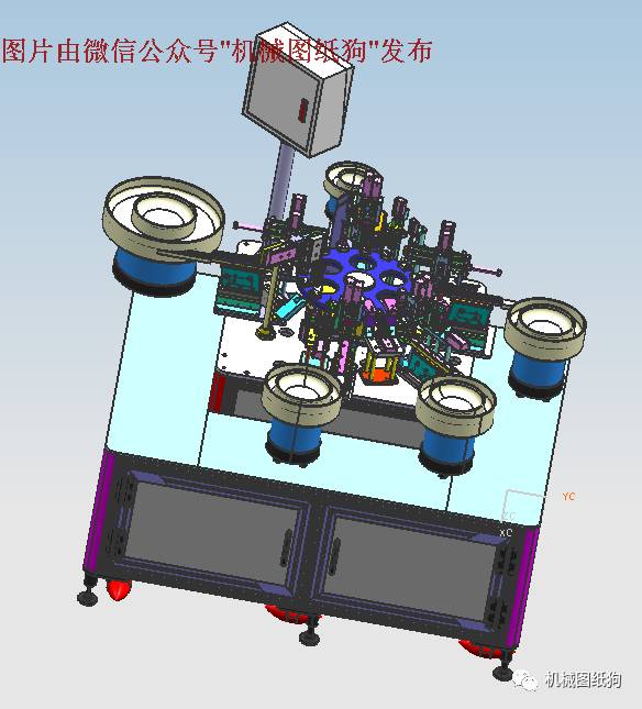 【非标数模】(转盘式自动组装机)转盘机3D模型 UG设计 附STEP格式