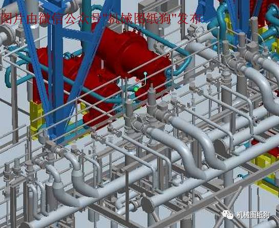 【工程机械】管道结构设计（用于船舶）3D模型图纸 ProE设计