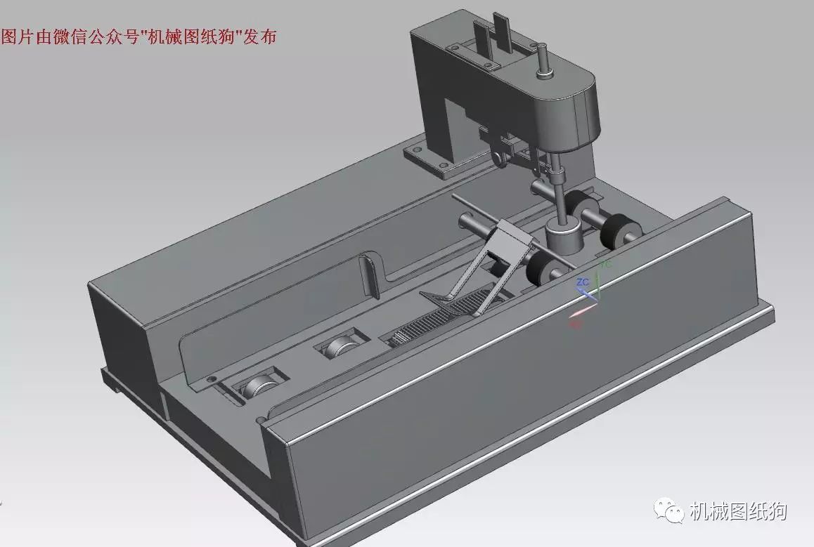 【非标数模*众】自动钢印盖章机3D模型图纸 UG设计