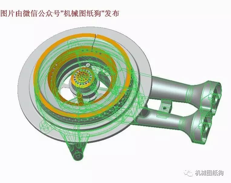 【生活艺术*众】灶具燃烧器3D数模图纸 PROE设计