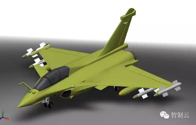 【飞行模型】达索阵风(Dassault Rafale)战斗机模型3D图纸 