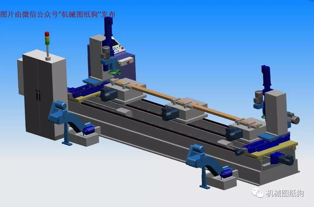 【非标数模】电梯用面板平面加工专用铣床3D图纸 UG设计