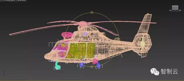 【飞行模型】欧直AS365海豚直升机3D图纸 3DS MAX设计 MAX FAX 3DS等格式
