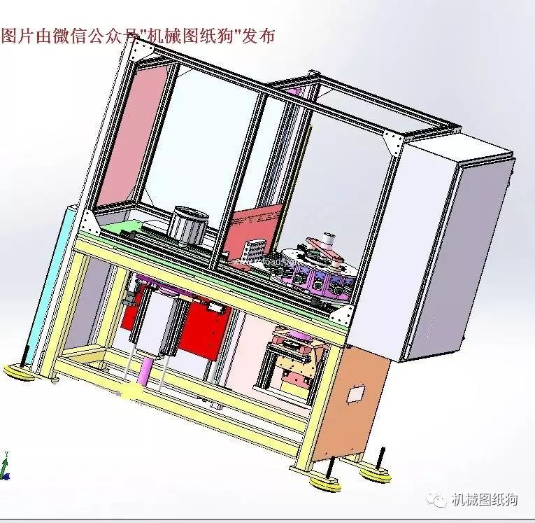 【非标数模】电机磁铁自动组装机三维建模图纸 step格式