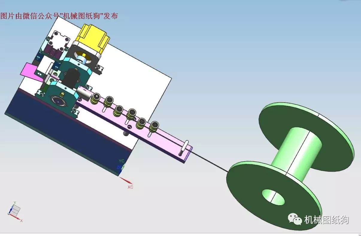 【非标数模】自动切扎带机三维建模图纸 UG设计 附STEP格式