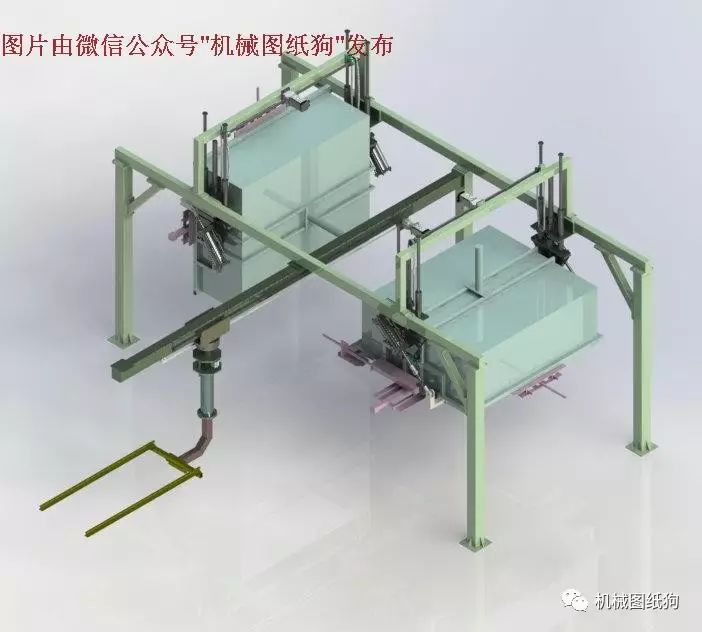 【机器人】提升、翻转机械手SolidWorks图 三维建模图档 附STEP