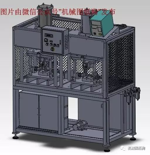 【非标数模】汽车引擎泄漏检测机3D模型图纸 solidworks设计 附X_T格式