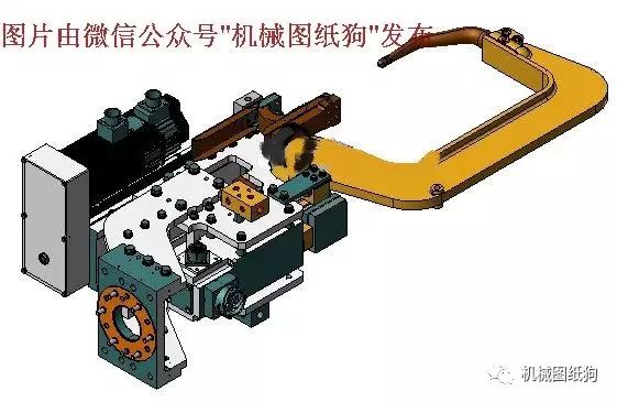 【非标数模】小原OBARA机器人焊钳三维建模图纸 stp格式
