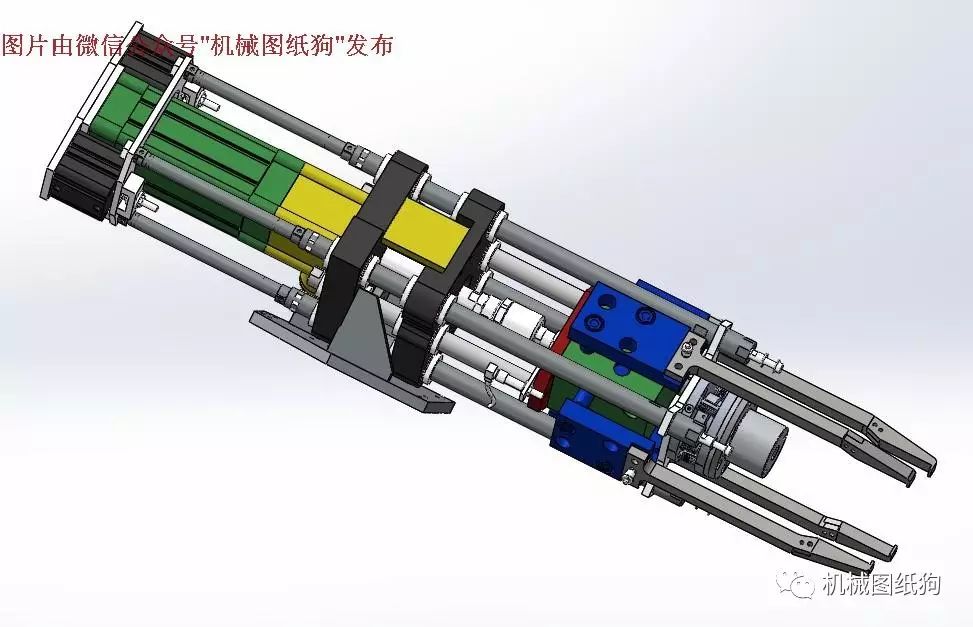 【机器人】分选机的机械手三维数模图档 solidworks设计 附STEP格式