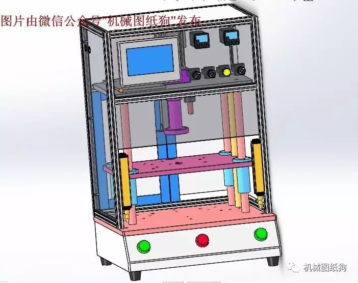 【非标数模】伺服压装机三维建模图纸 solidworks设计 附stp格式