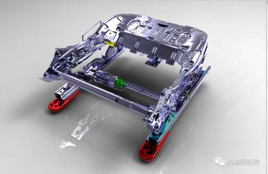 【汽车轿车*众】汽车电动座椅支撑架设计3D图纸 CATIA设计 附BIP渲染格式