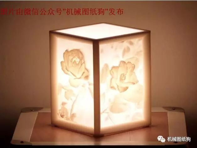 【3D打印】玫瑰花隐雕灯罩3D打印图纸 STL格式
