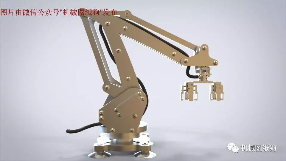 【机器人】四轴码垛机器人(含两套抓取机构)3D图纸 SOLIDWORKS设计