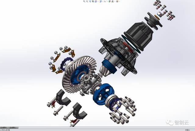 【汽车轿车*众】汽车后桥SW模型图纸 solidworks设计 参考图档