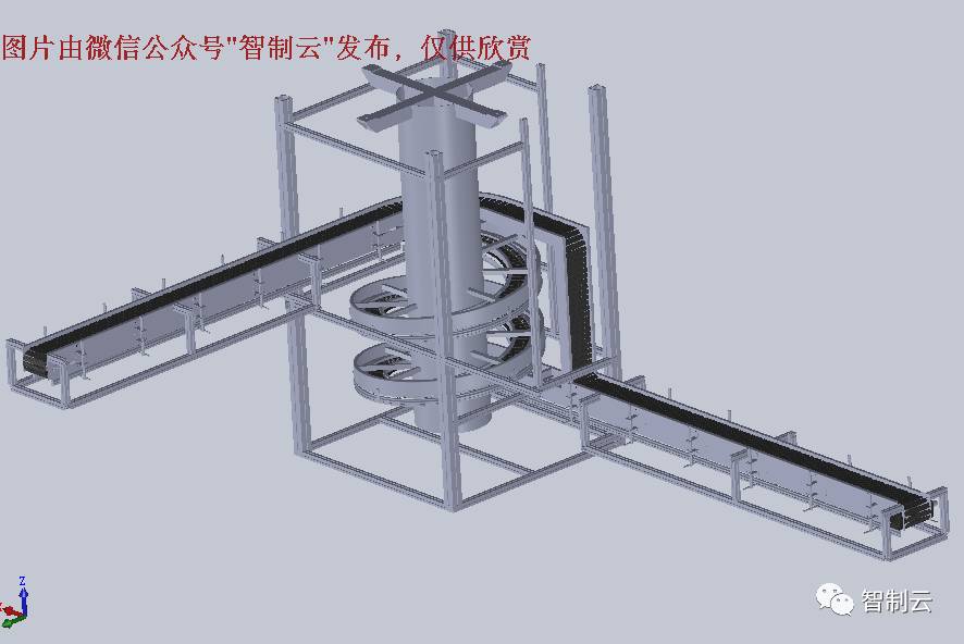 【非标数模】螺旋输送机3D模型图档 SolidWorks设计数模图纸