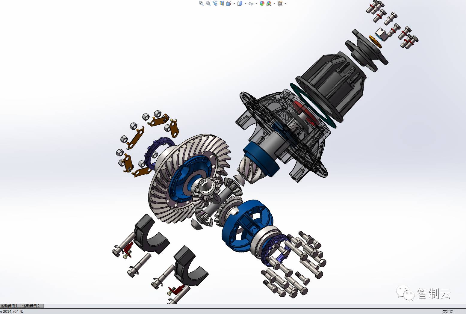 【众筹图纸】汽车后桥SW模型图纸 solidworks设计 参考图档