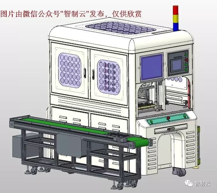 【非标数模】笔记本键盘键帽自动组装机3D模型图纸 STP格式 Creo设计