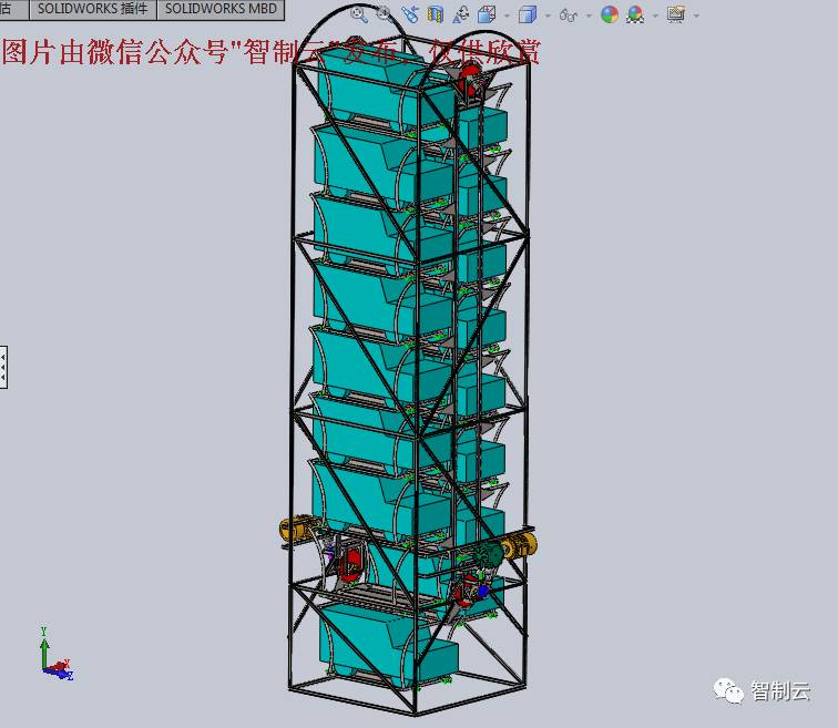 【工程机械】车辆提升机、汽车电梯、立体**3D模型 step格式