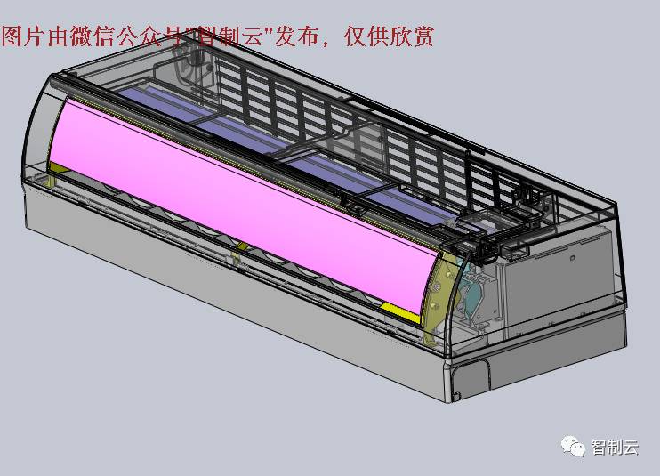【工程机械】挂机空调内部结构3D模型图纸 SolidWorks设计图档
