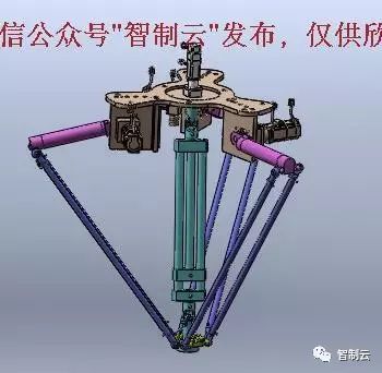 【机器人】并联机械手3D模型图纸 SolidWorks设计