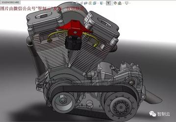 【发动机电机】FXR发动机3D模型图纸 SolidWorks设计