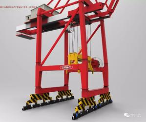 【工程机械】港口岸桥起重机(岸边集装箱起吊机)3D模型 SolidWorks设计 附STEP